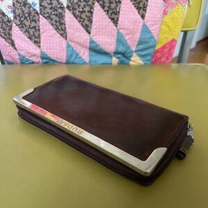 Rudsak Leather Wallet in Walnut Brown